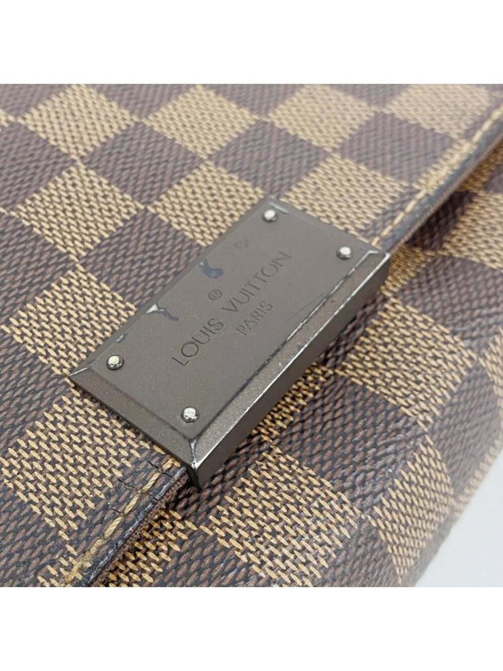 Louis Vuitton Shoulder Bag Damier Brooklyn MM Ebene
